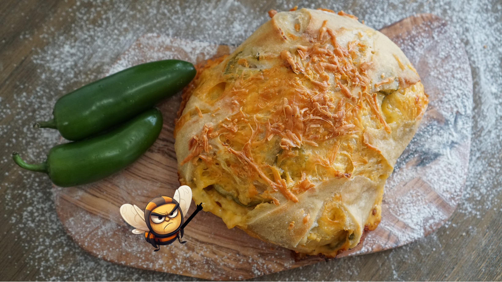 "The Stinger" - Fresh Jalapeno & Cheddar Cheese Sourdough