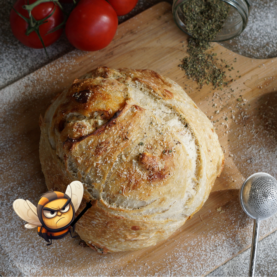 "The BEE-Journo" Fresh Pepperoni Pizza Sourdough Bread
